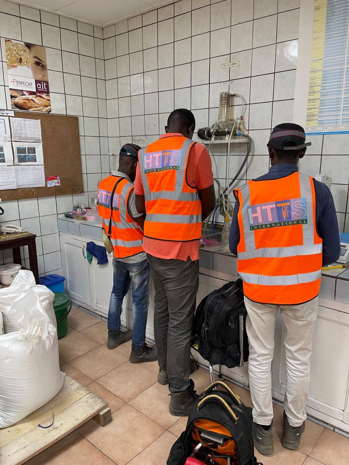 Check in a food-processing workshop